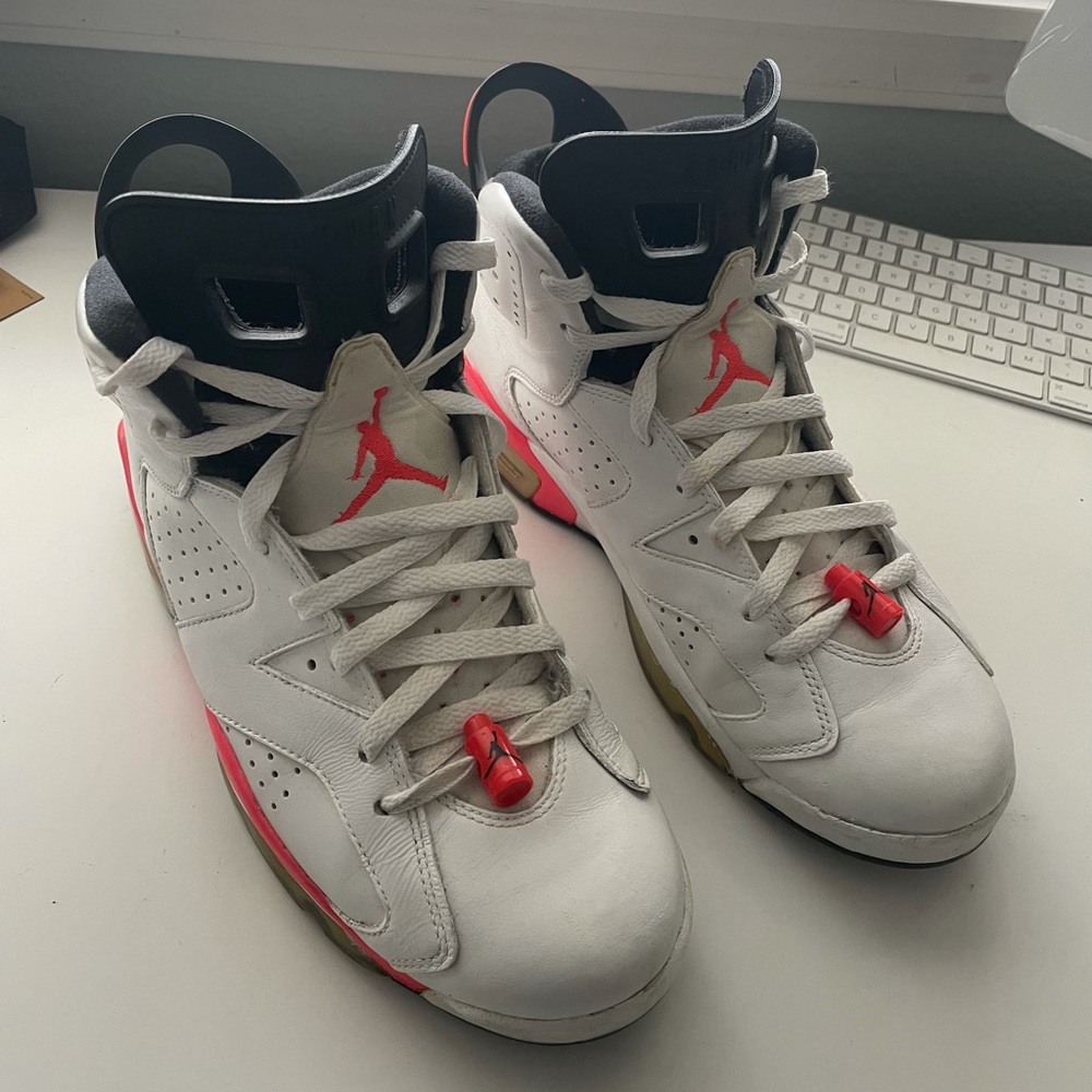 Air Jordan 6 VI White Infrared 2014 Retro size 10